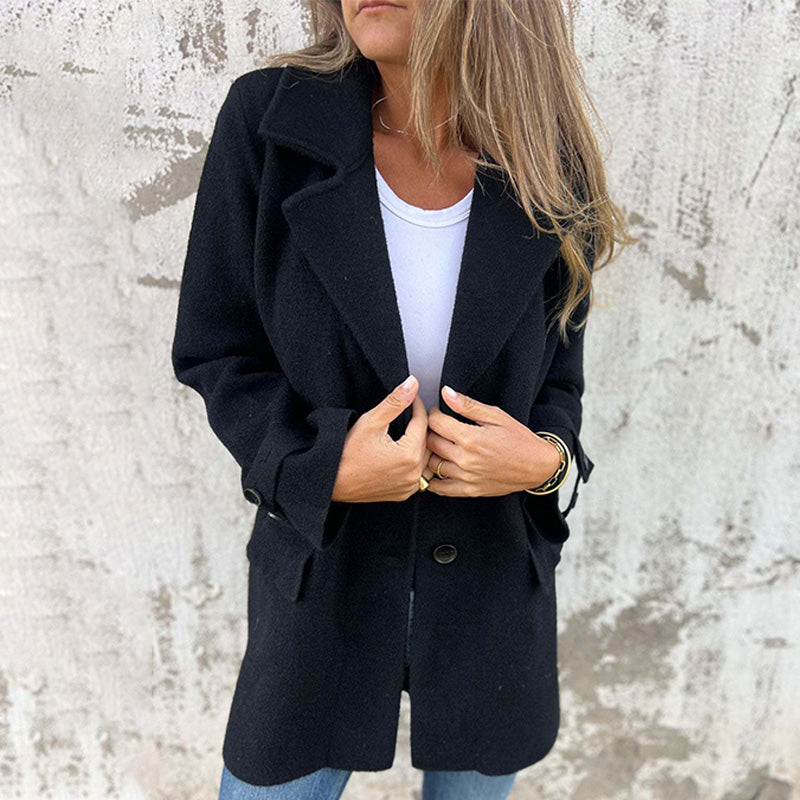 Bella Women's Winter Coat | Relaxed Fit, Button Closure 6