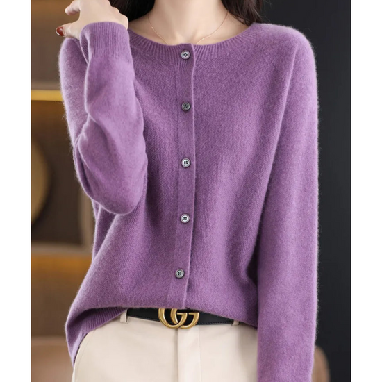 Bella Women's Wool Cardigan | Cozy Layering Essential 6