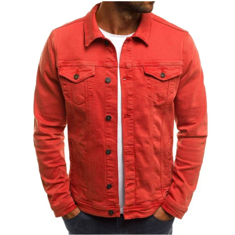 Benson Men's Jacket | Button Down Design with Front Pockets 6