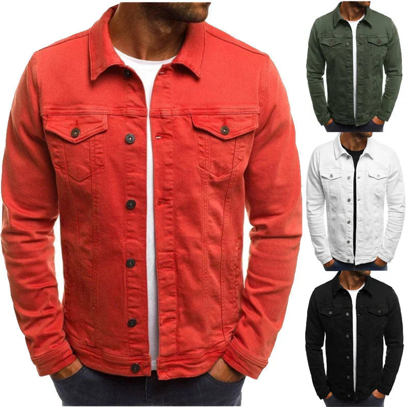 Benson Men's Jacket | Button Down Design with Front Pockets 8