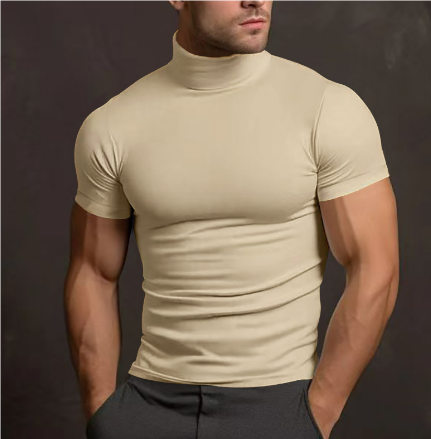 Brayan Men's Turtleneck T-Shirt | Fitted Casual Style 2