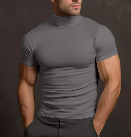 Brayan Men's Turtleneck T-Shirt | Fitted Casual Style 3