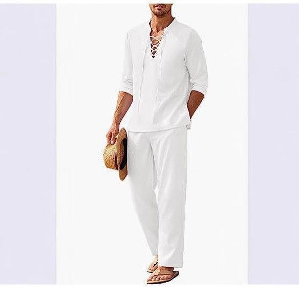 Breezy Men's Set | Relaxed Fit, Casual Boho Style 0
