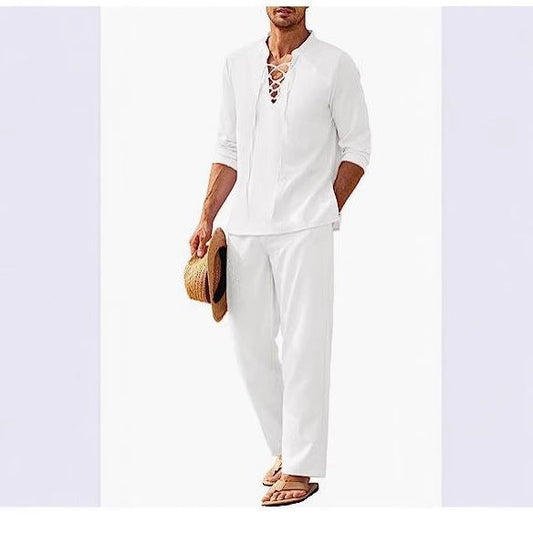 Breezy Men's Set | Relaxed Fit, Casual Boho Style 0