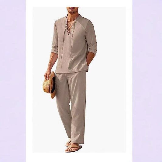 Breezy Men's Set | Relaxed Fit, Casual Boho Style 1