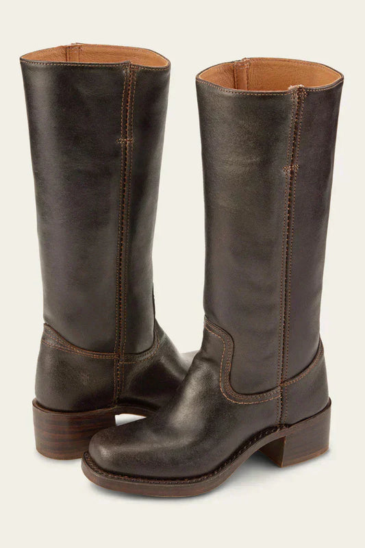 Brenna Women's Mid-Calf Boots | Block Heel, Closed Toe Design 0