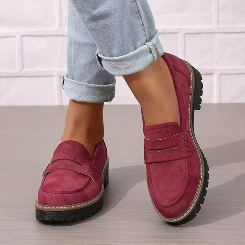 Brette Women's Chunky Platform Loafers | Classic Penny Design, Lightweight Comfort 6