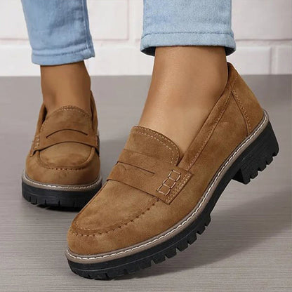 Brette Women's Chunky Platform Loafers | Classic Penny Design, Lightweight Comfort 8