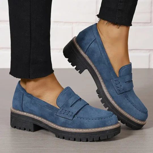 Brette Women's Chunky Platform Loafers | Classic Penny Design, Lightweight Comfort 9