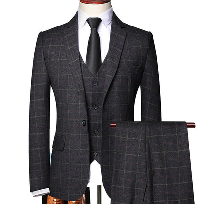 Brixton Men's Suit | Windowpane Plaid, Tailored Fit 1