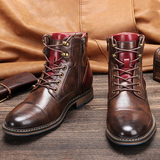 Brock Men's Classic Boots | Dual Closure Design 0