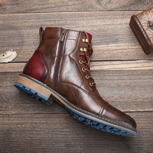 Brock Men's Classic Boots | Dual Closure Design 1