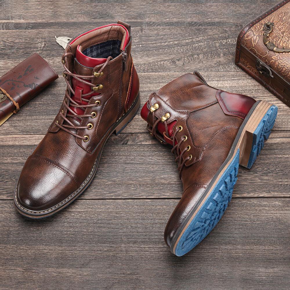 Brock Men's Classic Boots | Dual Closure Design 2