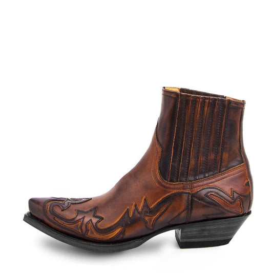 Brock Men's Cowboy Boots | Vintage Style with Intricate Stitching 1