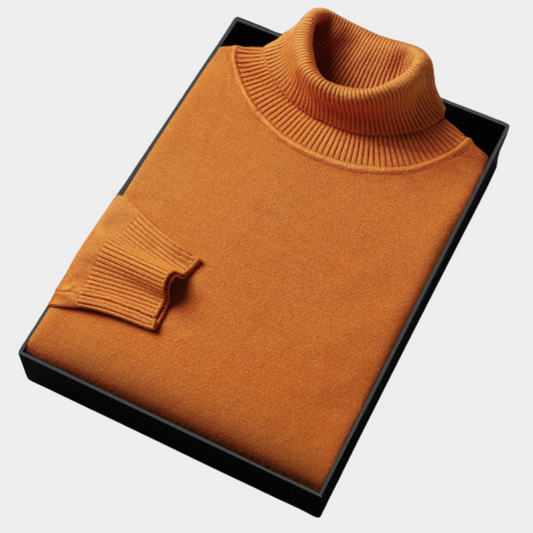 Brock Men's Turtleneck Sweater | Bold Color, Modern Fit 0