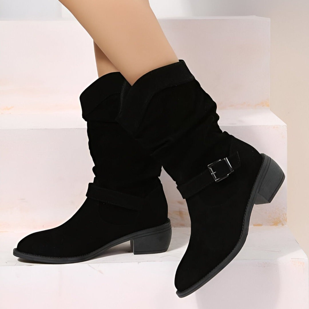 Cali Women's Casual Boots | Soft Faux Suede, Cozy Fit 6
