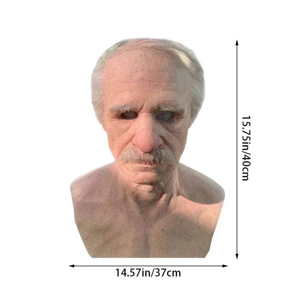 Calvin Scary Halloween Mask for Adults | Realistic Latex with Movable Mouth 4