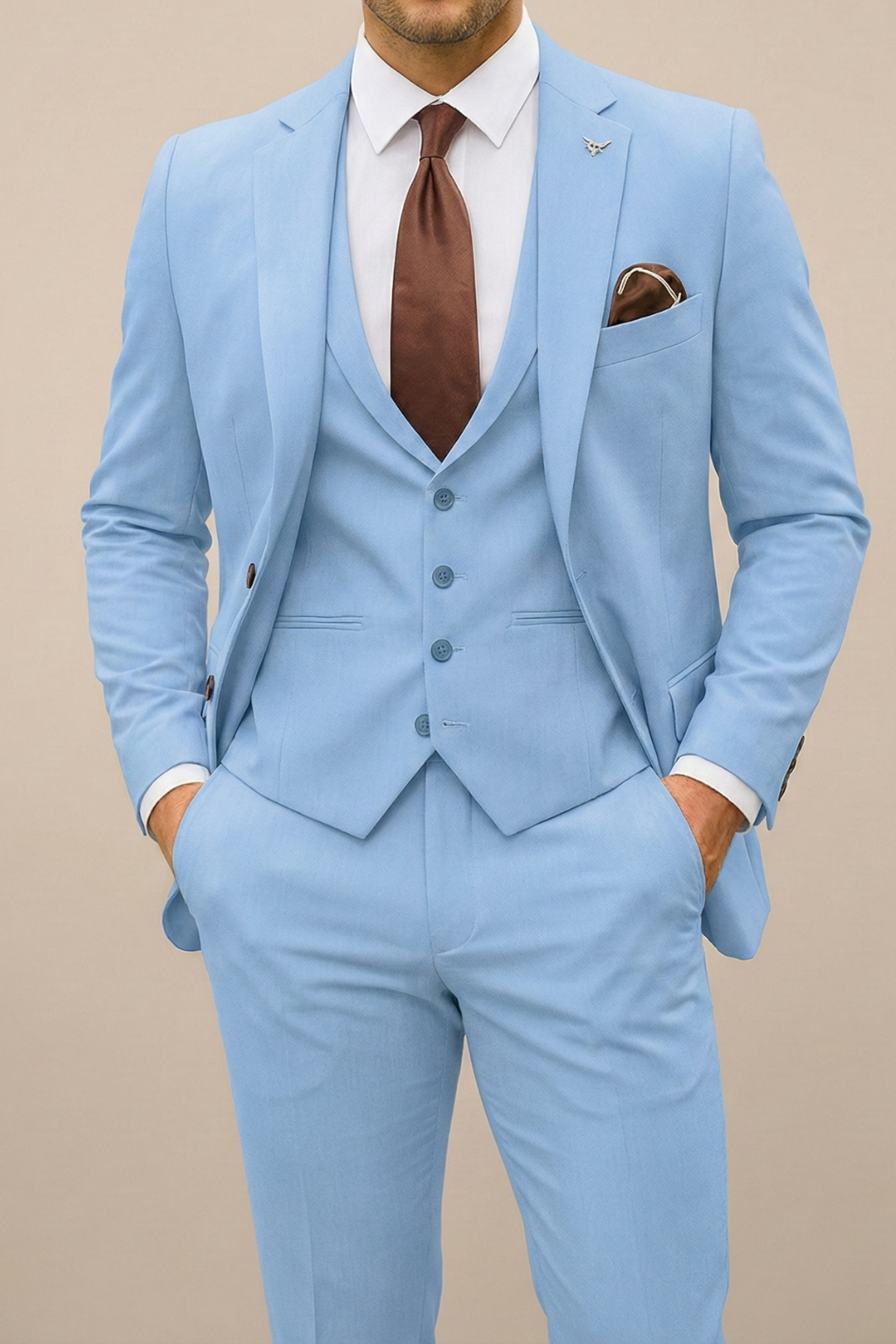 Cameron Men's Three Piece Suit Set | Modern Tailored Fit 0