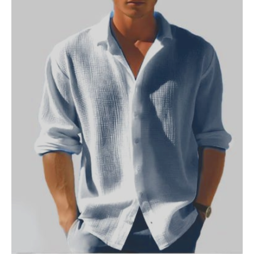 Caro Men's Button Down Shirt | Classic Fit, Summer Style 0