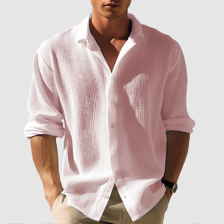 Caro Men's Button Down Shirt | Classic Fit, Summer Style 3