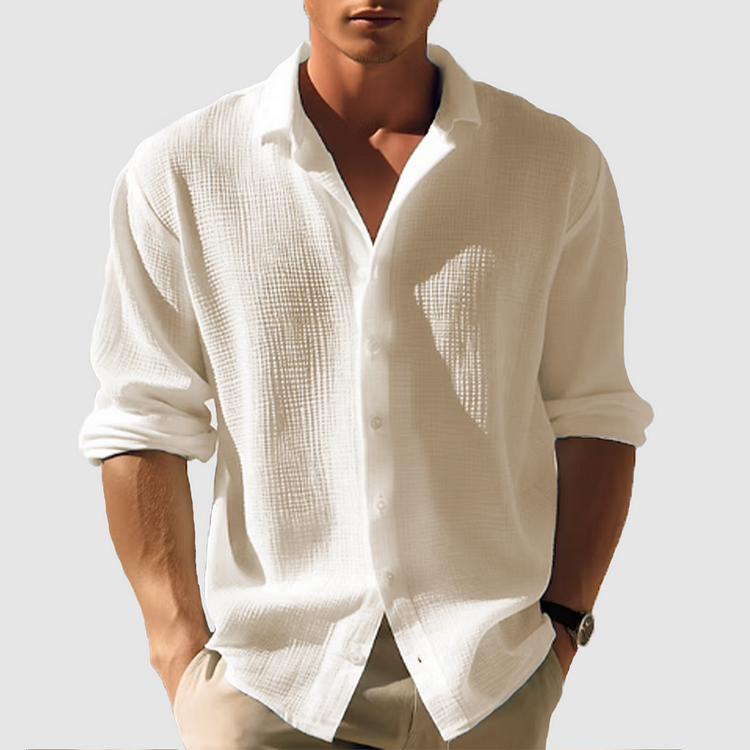 Caro Men's Button Down Shirt | Classic Fit, Summer Style 5