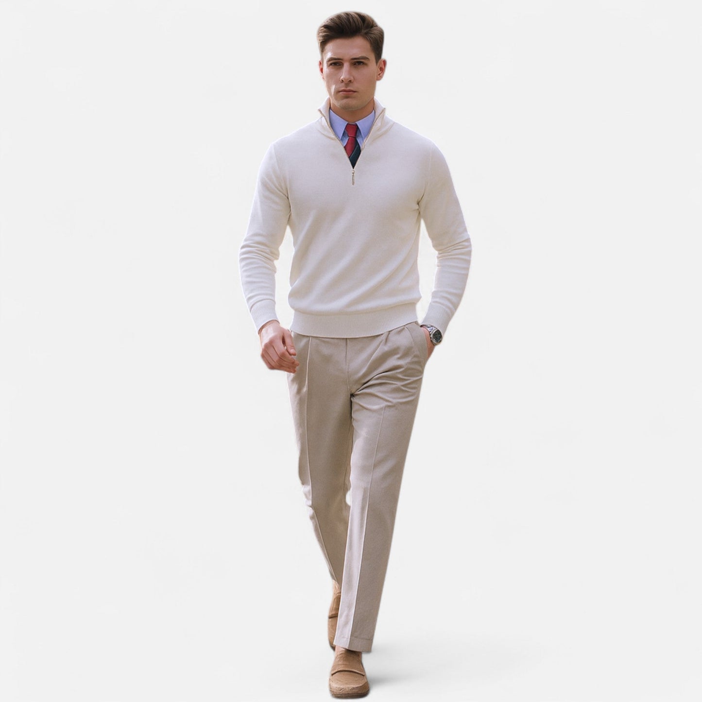 Carter Men's Half Zip Sweater | Tailored Fit, Spring Essential 5