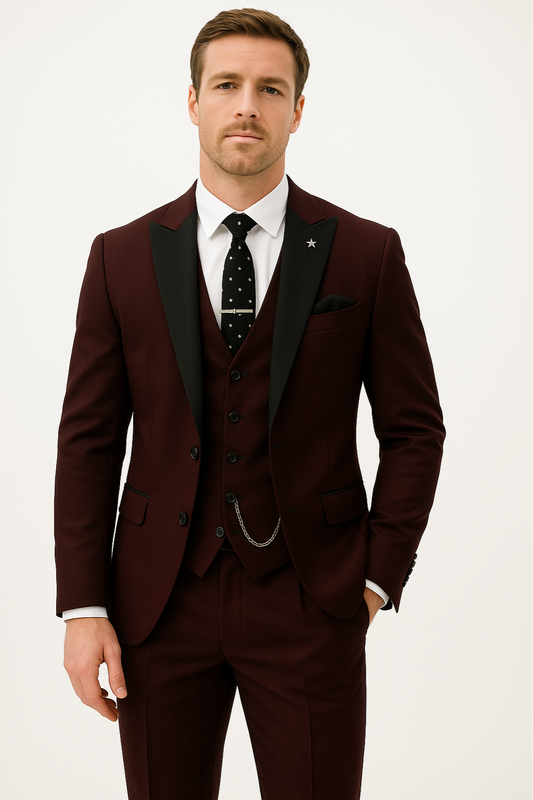 Carter Men's Suit | Tailored Three Piece Set, Formal Elegance for Weddings 0