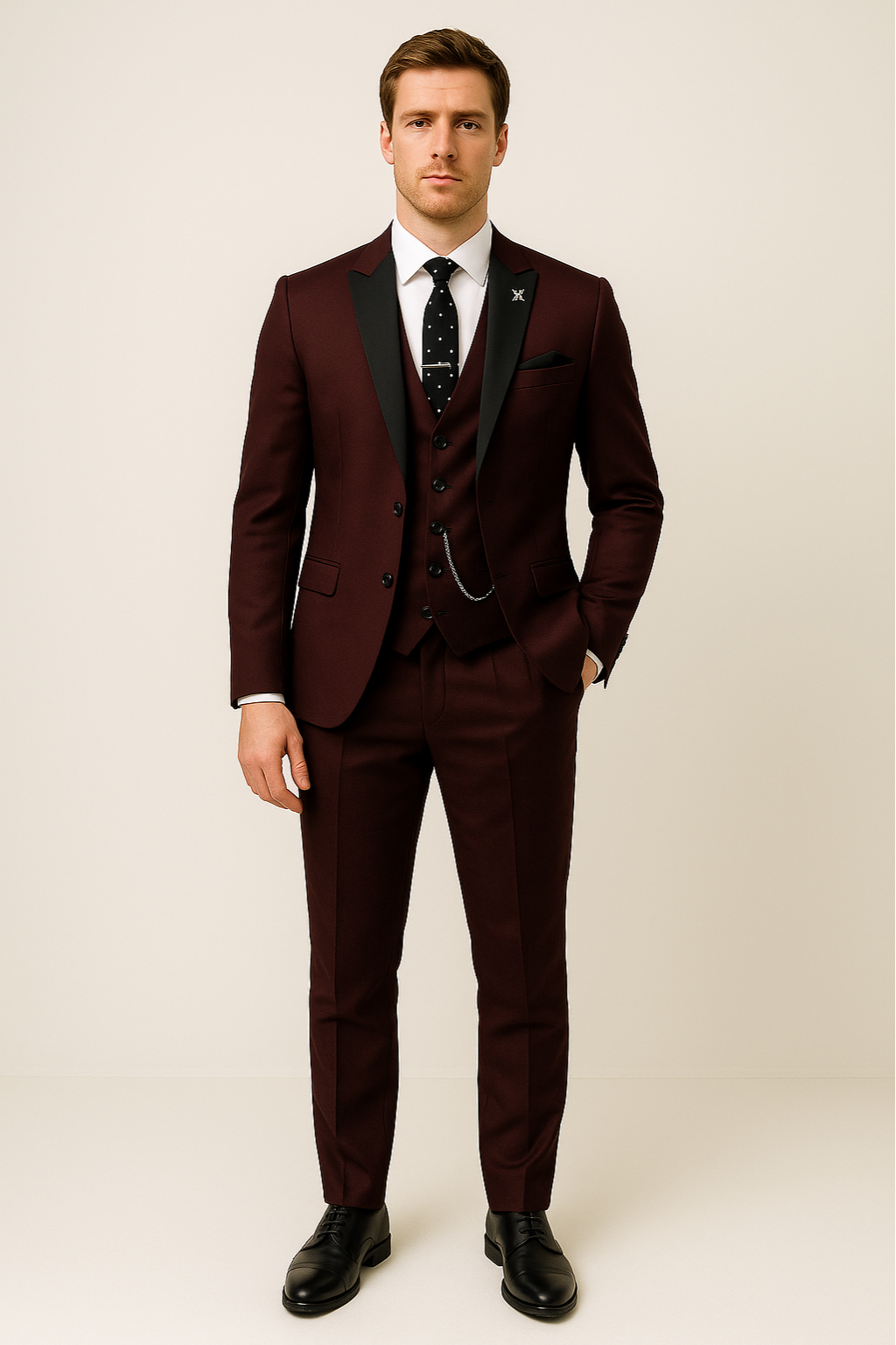 Carter Men's Suit | Tailored Three Piece Set, Formal Elegance for Weddings 2