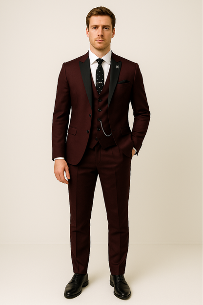Carter Men's Suit | Tailored Three Piece Set, Formal Elegance for Weddings 2