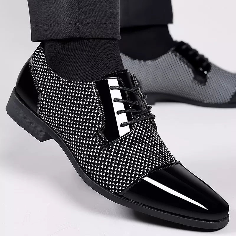 Carter Men's Winter Business Shoes | Glossy Leather Finish 1