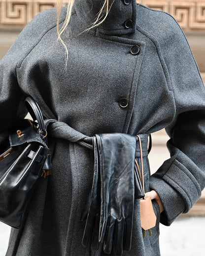 Catherine Women's Trench Coat | Long Design with Defined Waist Belt 2