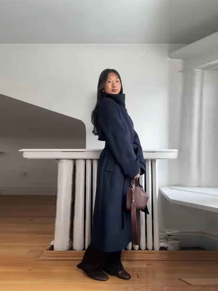 Catherine Women's Trench Coat | Long Design with Defined Waist Belt 7