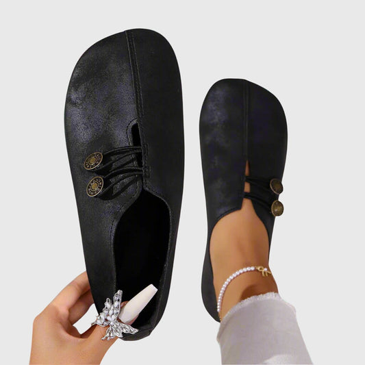 Cathy Women's Black Flats | Comfortable Slip-On Design, Casual Style 0