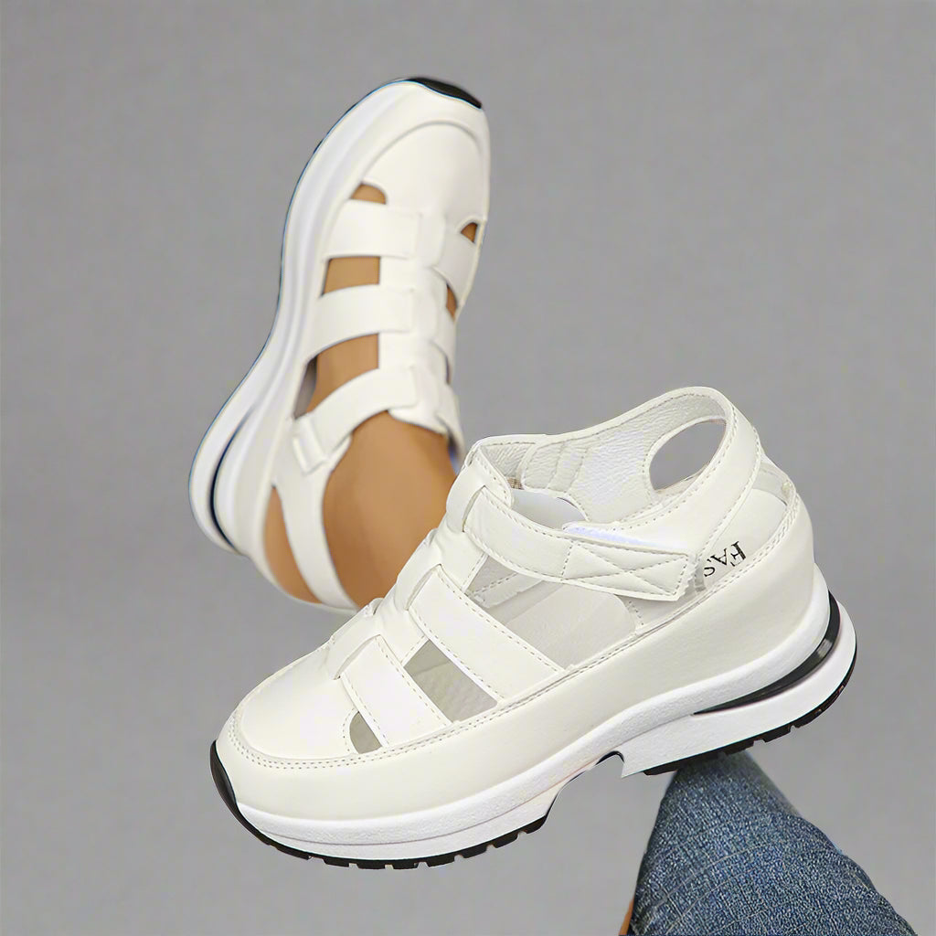 Cathy Women's Sneakers | Breathable Cutout Platform Design 0