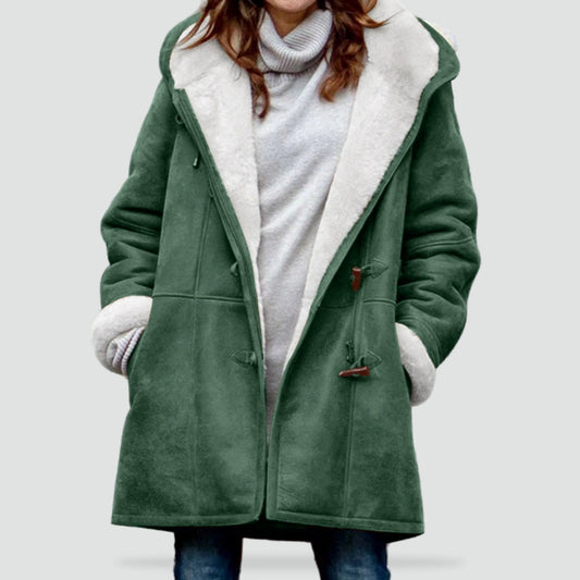 Celia Women's Duffle Coat | Warm Lining, Hooded Winter Coat 0