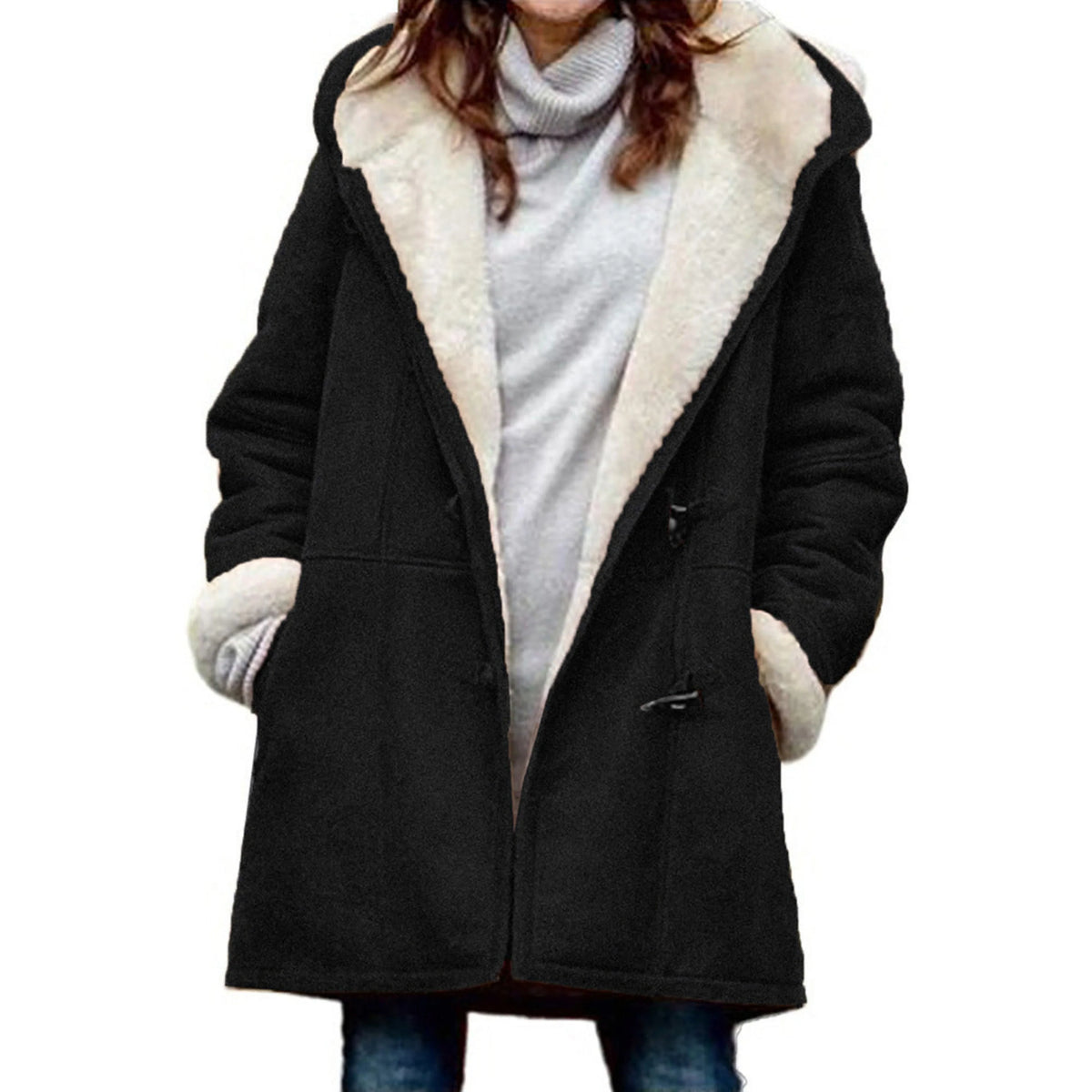 Celia Women's Duffle Coat | Warm Lining, Hooded Winter Coat 3