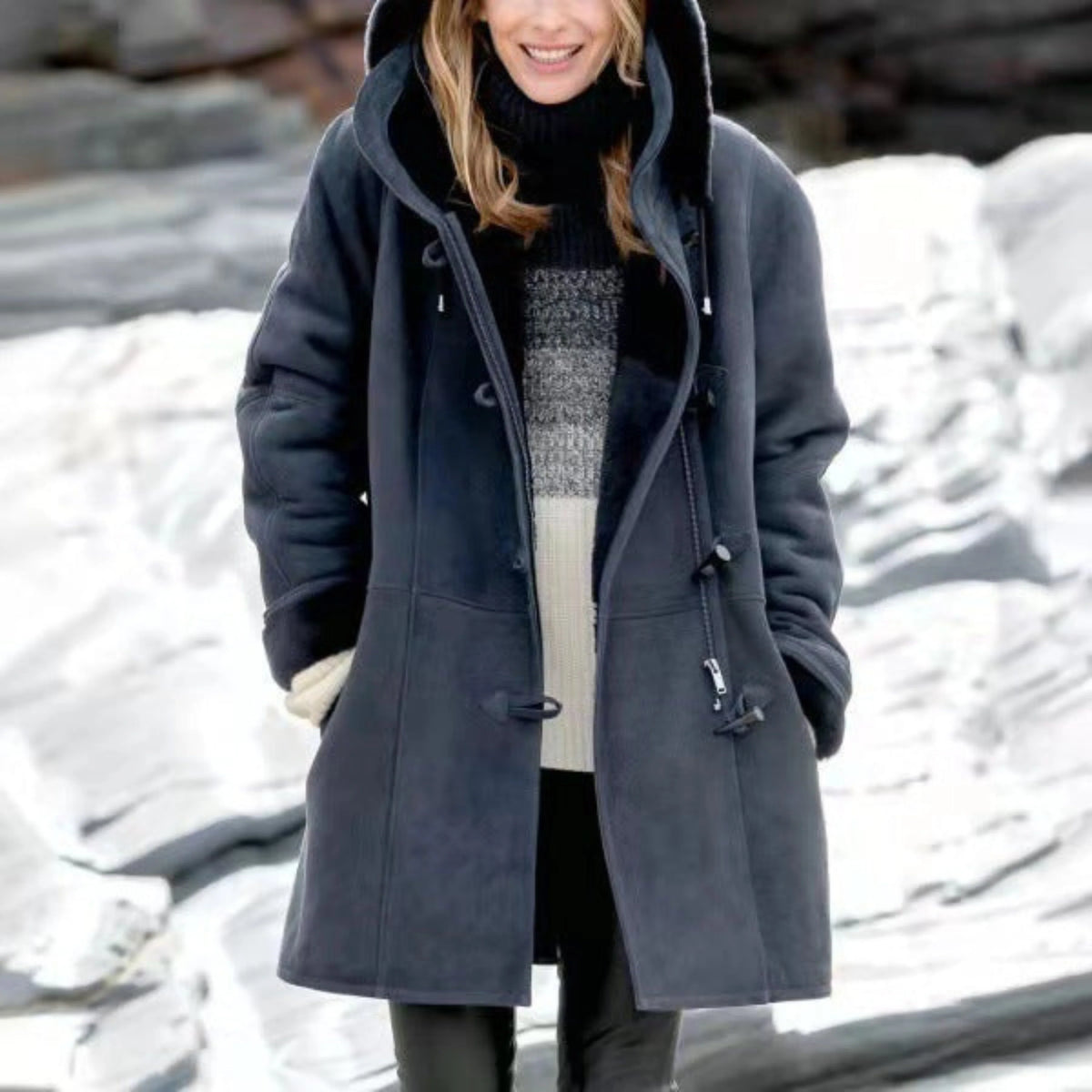 Celia Women's Duffle Coat | Warm Lining, Hooded Winter Coat 6