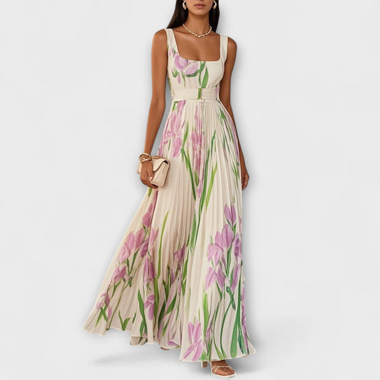 Celia Women's Maxi Dress | Floral Print, Elegant Silhouette 0