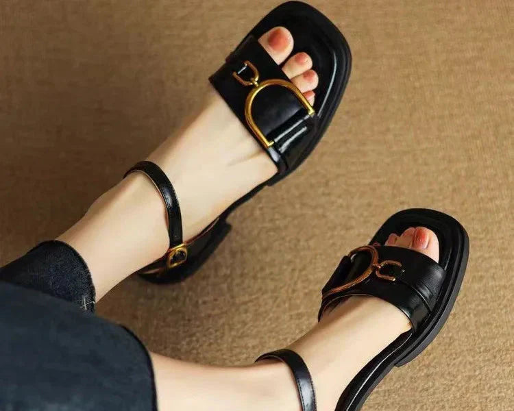 Celine Women's Sandals | Modern Square Toe, Chic Design 3