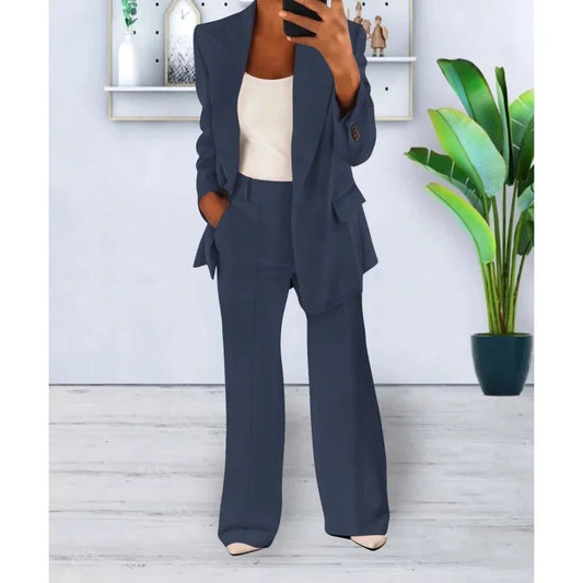 Celine Women's Suit | Tailored Blazer & Trousers, Elegant Pant Suit Set 1