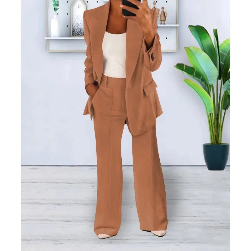Celine Women's Suit | Tailored Blazer & Trousers, Elegant Pant Suit Set 3