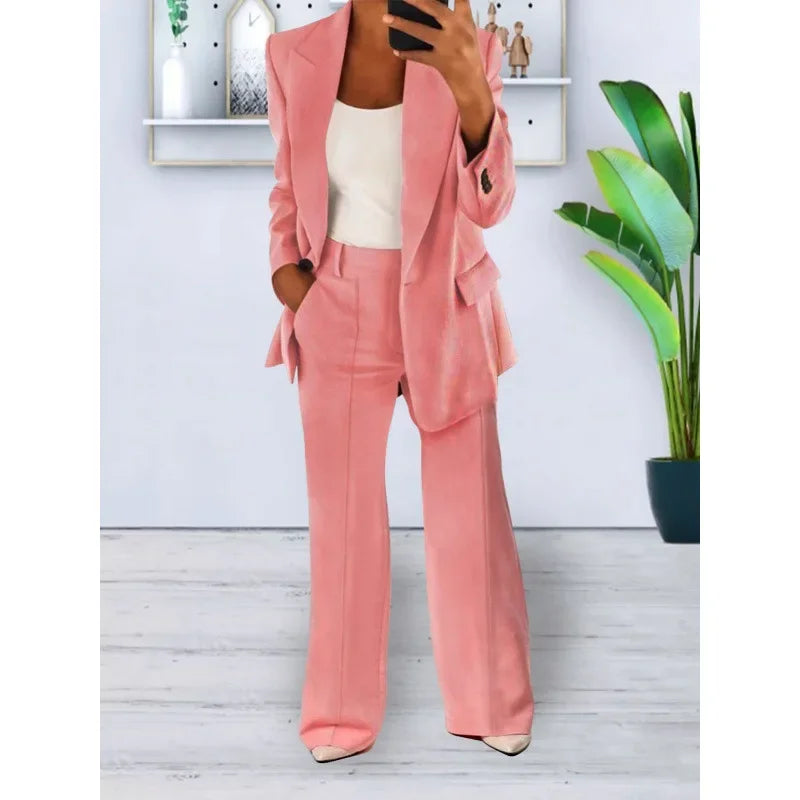 Celine Women's Suit | Tailored Blazer & Trousers, Elegant Pant Suit Set 6