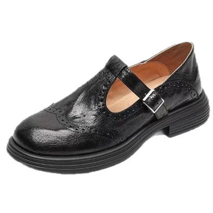 Clara Women's T-Strap Shoes | Classic Leather, Vintage-Inspired Comfort 4