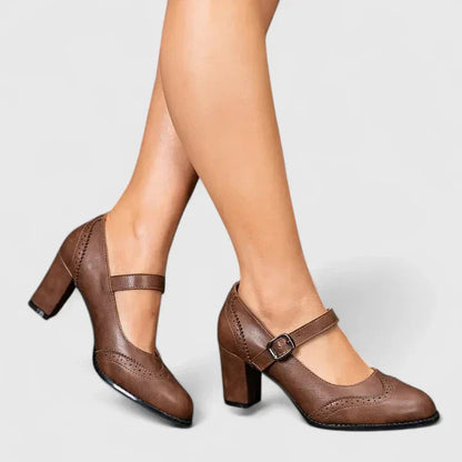 Cleo Women's Black Heels | Classic Mary Jane Design, Comfortable Fit 5