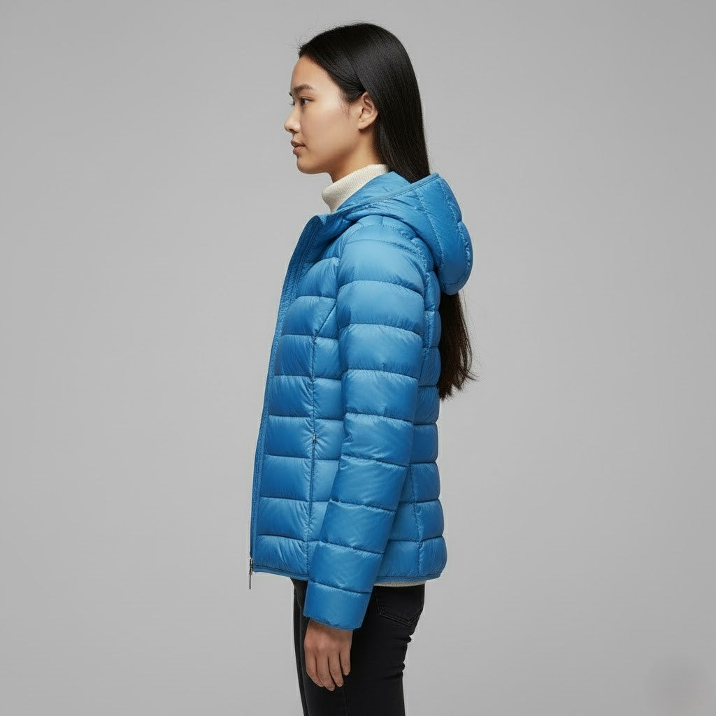 Cleo Women's Black Puffer Jacket | Ultra-Light Insulation, Stylish Winter Coat 10