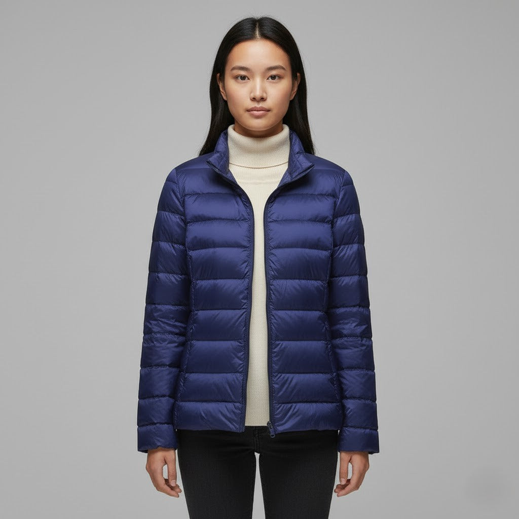Cleo Women's Black Puffer Jacket | Ultra-Light Insulation, Stylish Winter Coat 11