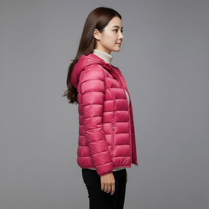 Cleo Women's Black Puffer Jacket | Ultra-Light Insulation, Stylish Winter Coat 12