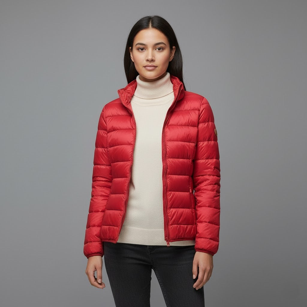 Cleo Women's Black Puffer Jacket | Ultra-Light Insulation, Stylish Winter Coat 18
