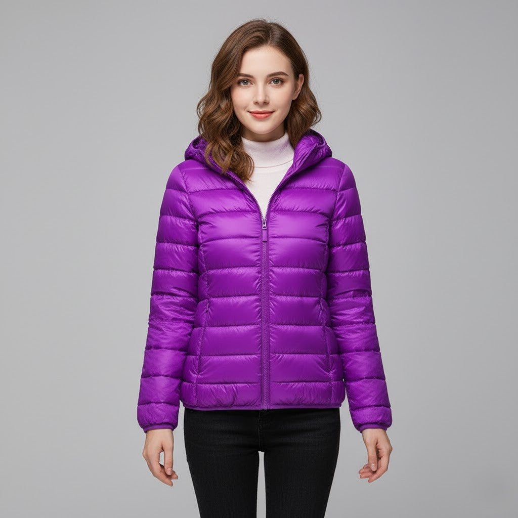 Cleo Women's Black Puffer Jacket | Ultra-Light Insulation, Stylish Winter Coat 21