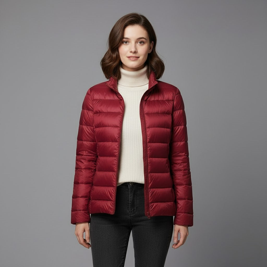 Cleo Women's Black Puffer Jacket | Ultra-Light Insulation, Stylish Winter Coat 22